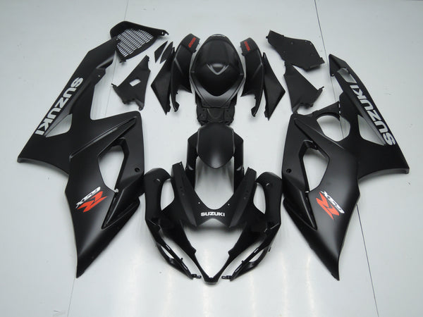 Suzuki GSXR1000 Fairings (2005-2006) Matte Black, Red, Silver at KingsMotorcycleFairings.com