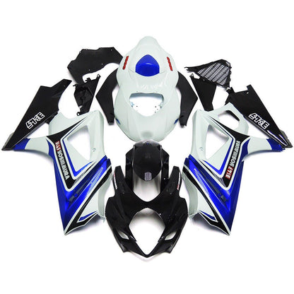 Suzuki GSXR1000 Fairings (2007-2008) White, Blue, Black Yoshimura from KingsMotorcycleFairings.com