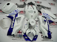 Suzuki GSXR1000 (2007-2008) White & Blue Jordan Fairings at KingsMotorcycleFairings.com