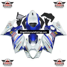Suzuki GSXR1000 Fairings (2007-2008) White, Blue Motul at KingsMotorcycleFairings.com
