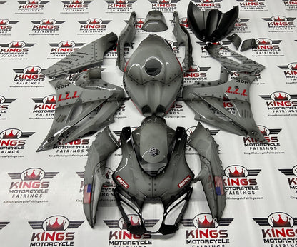 Suzuki GSXR1000 Fairings (2017-2025) Custom Nardo gray at KingsMotorcycleFairings.com