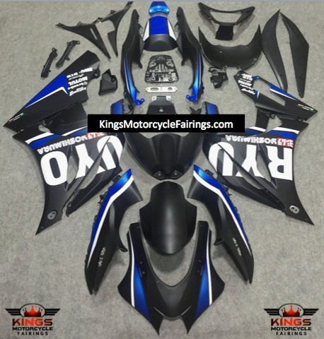 Suzuki GSXR1000 Fairings (2017-2025) Matte Black, Blue, White at KingsMotorcycleFairings.com