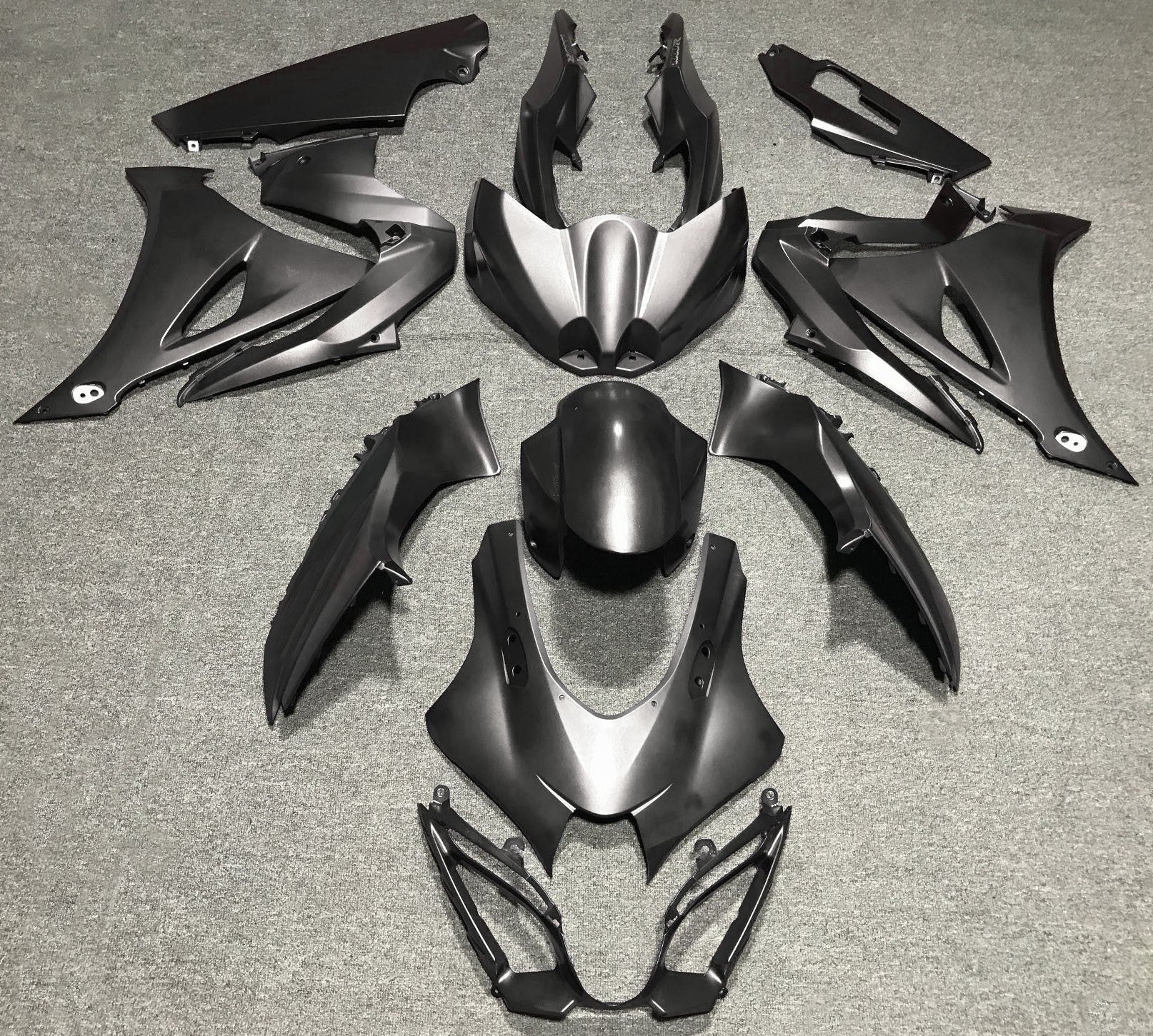 Suzuki GSXR1000 Fairings (2017-2025) Matte Gray at KingsMotorcycleFairings.com