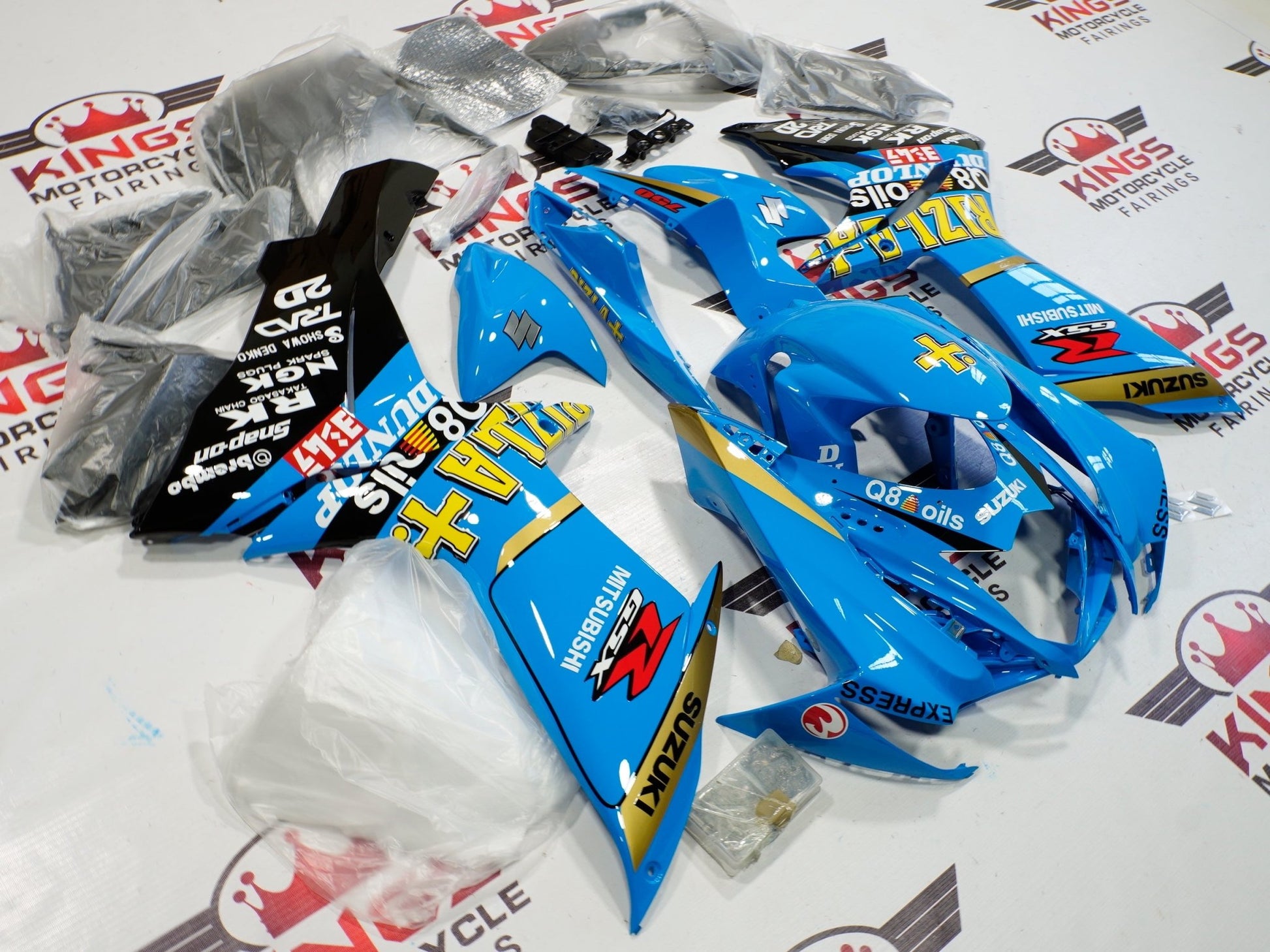 Suzuki GSXR600 Fairing Kit (2011-2024) Blue Rizla at KingsMotorcycleFairings.com