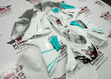 Suzuki GSXR600 Fairing Kit (2011-2024) White, Mint Green at KingsMotorcycleFairings.com
