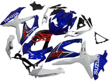 Suzuki GSXR600 Fairing Set (2008-2010) Blue, White at KingsMotorcycleFairings.com