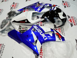 Blue, White and Black Fairing Kit for a 2000, 2001, 2002 & 2003 Suzuki GSX-R600 motorcycle at KingsMotorcycleFairings.com