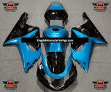 Suzuki GSXR600 Fairings (2000-2003) Light Blue, Black at KingsMotorcycleFairings.com
