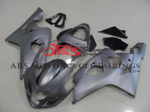 Suzuki GSXR600 Fairings (2004-2005) Matte Silver at KingsMotorcycleFairings.com