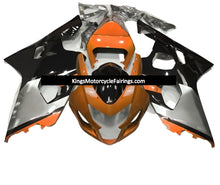 Suzuki GSXR600 Fairings (2004-2005) Orange, Black, Silver at KingsMotorcycleFairings.com