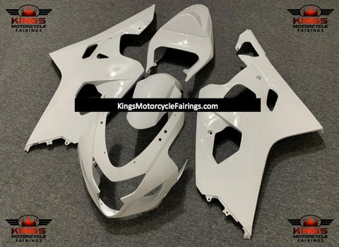 Suzuki GSXR600 Fairings (2004-2005) White at KingsMotorcycleFairings.com