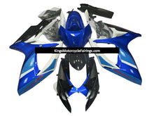 Suzuki GSXR600 Fairings (2006-2007) Black, Blue, White, Light Blue at KingsMotorcycleFairings.com