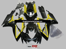 Suzuki GSXR600 Fairings (2006-2007) Black, Yellow, Silver at KingsMotorcycleFairings.com