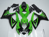 Suzuki GSXR600 Fairings (2006-2007) Green, Black Monster at KingsMotorcycleFairings.com