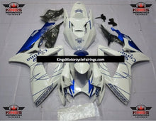 Suzuki GSXR600 Fairings (2006-2007) White, Blue Corona at KingsMotorcycleFairings.com