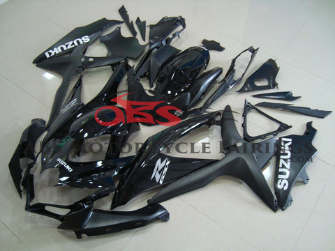 Suzuki GSXR600 Fairings (2008-2010) Black, Silver at KingsMotorcycleFairings.com