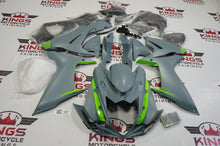 Suzuki GSXR600 Fairings (2011-2024) Matte Blue Gray, Lime Green at KingsMotorcycleFairings.com