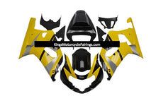 Suzuki GSXR750 Fairings (2000-2003) Black, Yellow, Silver at KingsMotorcycleFairings.com