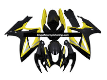 Suzuki GSXR750 Fairings (2006-2007) Black, Silver, Yellow at KingsMotorcycleFairings.com
