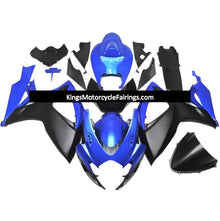 Suzuki GSXR750 Fairings (2006-2007) Blue, Matte Black at KingsMotorcycleFairings.com