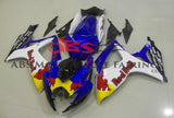 Suzuki GSXR750 Fairings (2006-2007) Blue, White RedBull at KingsMotorcycleFairings.com