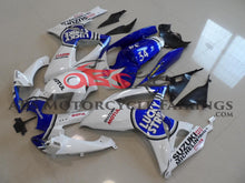 Suzuki GSXR750 Fairings (2006-2007) White, Blue Lucky Strike from KingsMotorcycleFairings.com