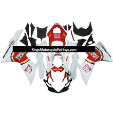 Suzuki GSXR750 Fairings (2011-2021) White, Red, Gold Lucky Strike at KingsMotorcycleFairings.com
