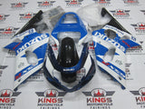 Suzuki GSXR 1000 Fairings (2000-2002) Blue, White, Black & Dark Blue at KingsMotorcycleFairings.com