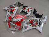 Suzuki GSXR 1000 Fairings (2000-2002) White, Red Lucky Strike at KingsMotorcyclefairings.com