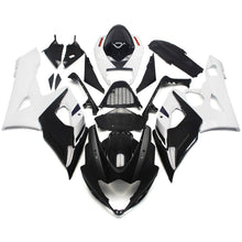 Suzuki GSXR 1000 Fairings (2005-2006) Black, White at KingsMotorcycleFairings.com