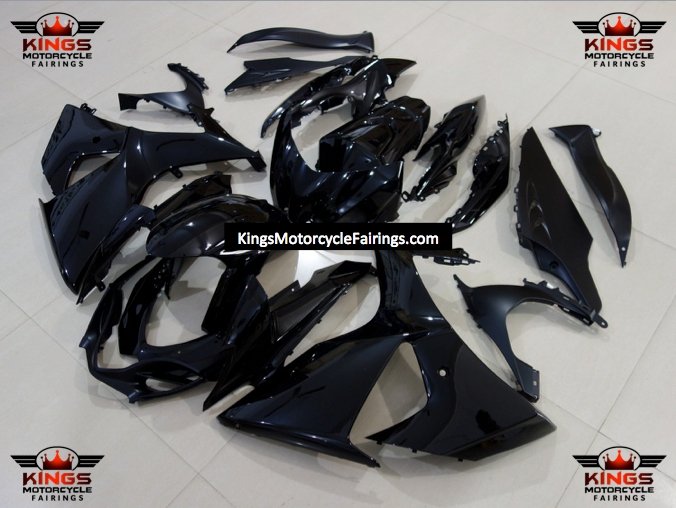 Suzuki GSXR 1000 Fairings (2009-2016) All Black at KingsMotorcycleFairings.com