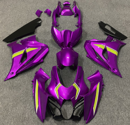 Suzuki GSXR 1000 Fairings (2017-2025) Purple Magenta, Yellow, White at KingsMotorcycleFairings.com