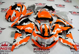 Suzuki GSXR 600 Fairings (2000-2003) Camouflage Orange, Black, White at KingsMotorcycleFairings.com