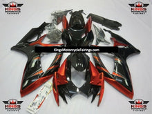 Suzuki GSXR 600 Fairings (2006-2007) Black, Orange, Silver at KingsMotorcycleFairings.com
