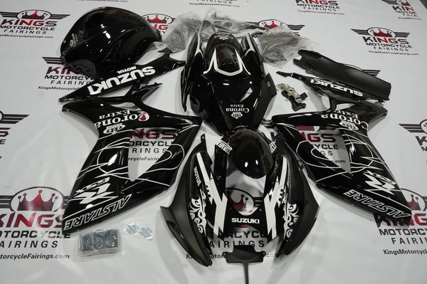 Suzuki GSXR 600 Fairings (2006-2007) Black & White Corona at KingsMotorcycleFairings.com
