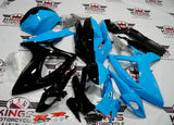 Suzuki GSXR 600 Fairings (2006-2007) Half Black, Half Blue Fairings at KingsMotorcycleFairings.com