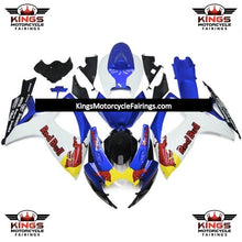 Suzuki GSXR 600 Fairings (2006-2007) White, Blue RedBull at KingsMotorcycleFairings.com
