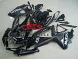 Suzuki GSXR 600 Fairings (2008-2010) Black, Silver at KingsMotorcycleFairings.com