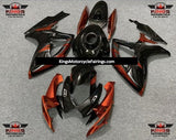 Suzuki GSXR 750 Fairings (2006-2007) Burnt Orange, Black, Gray at KingsMotorcycleFairings.com