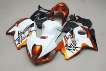 Suzuki Hayabusa Fairings (1999-2007) White, Rust Orange, Black at KingsMotorcycleFairings.com