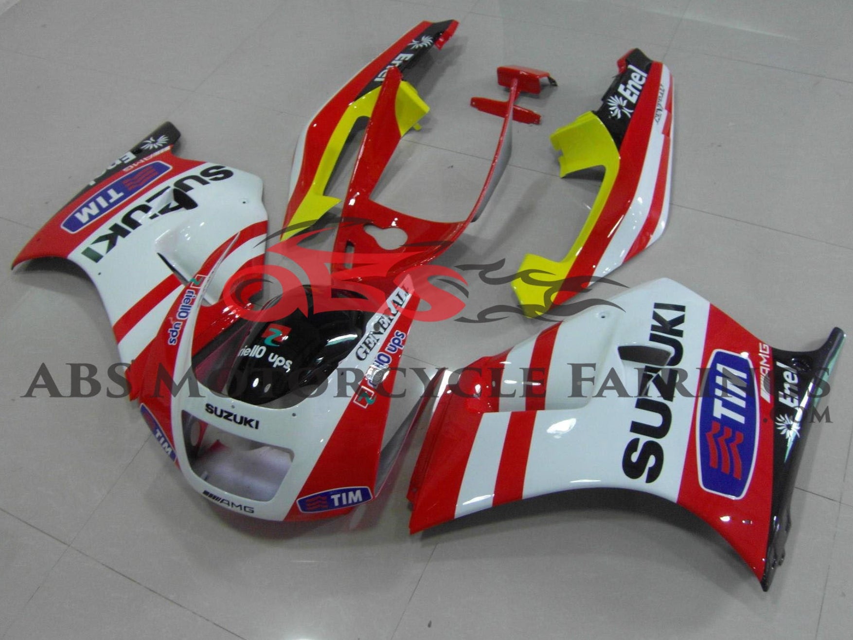 Suzuki RGV250 VJ22 Fairings (1991-1996) Red, White Tim at KingsMotorcycleFairings.com