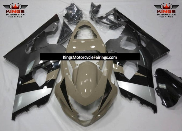 Suzuki GSXR600 (2004-2005) Taupe Brown, Gray, Black & Silver Fairings