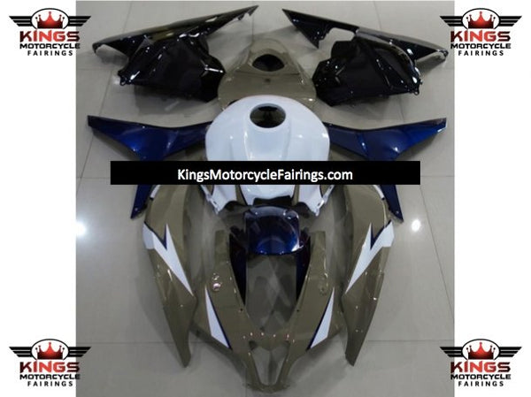 Honda CBR600RR (2009-2012) Brown Taupe, White, Dark Blue & Black Fairings