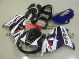 Black, White and Dark Blue Fairing Kit for a 1998, 1999, 2000, 2001, 2002 & 2003 Suzuki TL1000R motorcycle