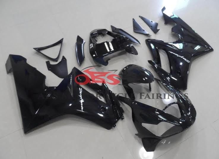 Gloss Black Fairing Kit for a 2006, 2007 & 2008 Triumph Daytona 675 motorcycle
