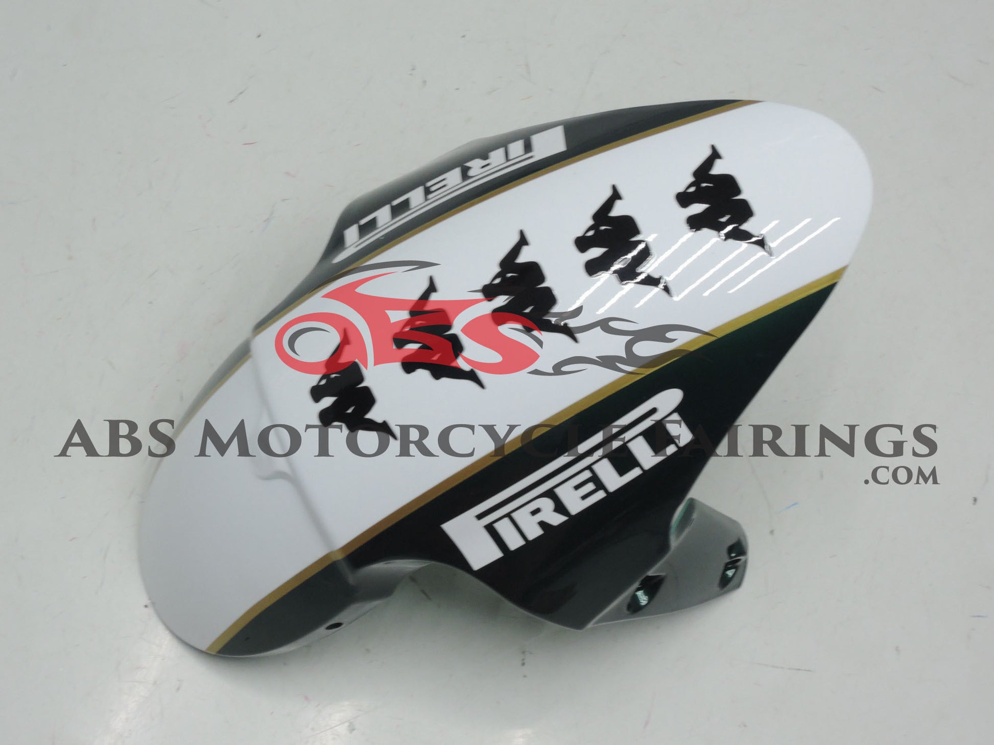 Dark Green and White Fairing Kit for a 2006, 2007 & 2008 Triumph Daytona 675 motorcycle