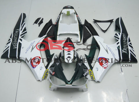 Triumph Daytona 675 (2009-2012) Green, White, Red & Yellow Fairings