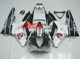 Dark Green and White Fairing Kit for a 2006, 2007 & 2008 Triumph Daytona 675 motorcycle