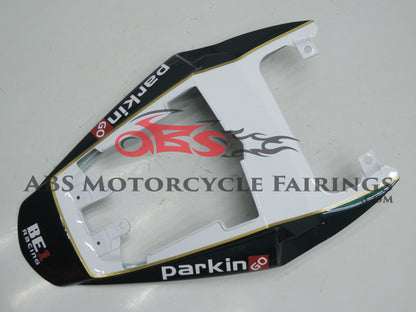 Dark Green and White Fairing Kit for a 2006, 2007 & 2008 Triumph Daytona 675 motorcycle.