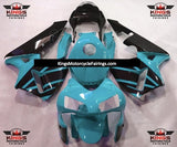 Turquoise Blue and Black OEM Style Fairing Kit for a 2003 and 2004 Honda CBR600RR motorcycle